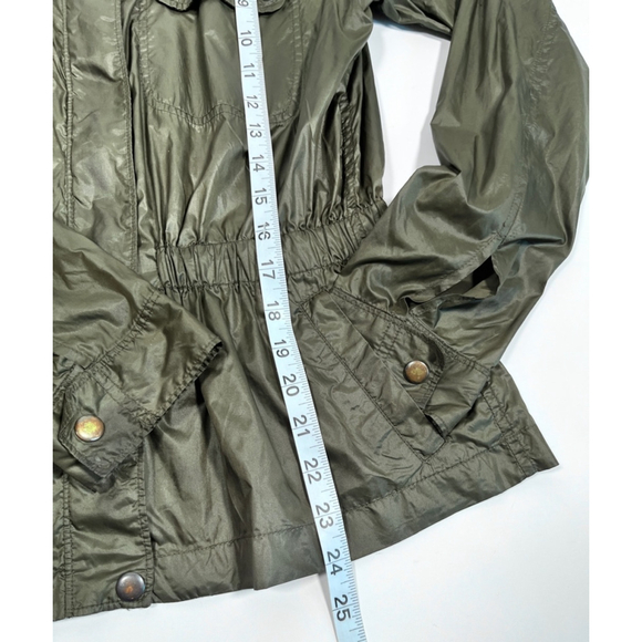 THEORY womans Windbreaker Military Green Jacket Size S - Picture 5 of 12